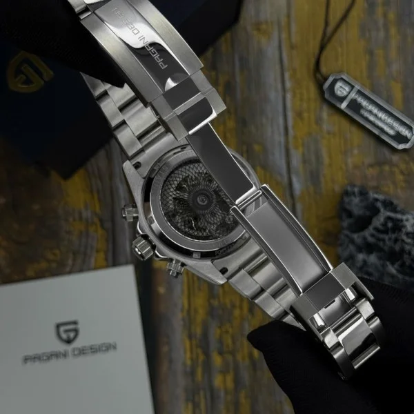 Чоловічий годинник Pagani Design PD-1777 Silver-Black фото 8